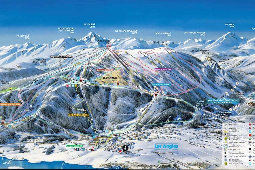 Studio Avec Tres Belle Vue Sur Les Angles Et Proche Des Pistes Экстерьер фото